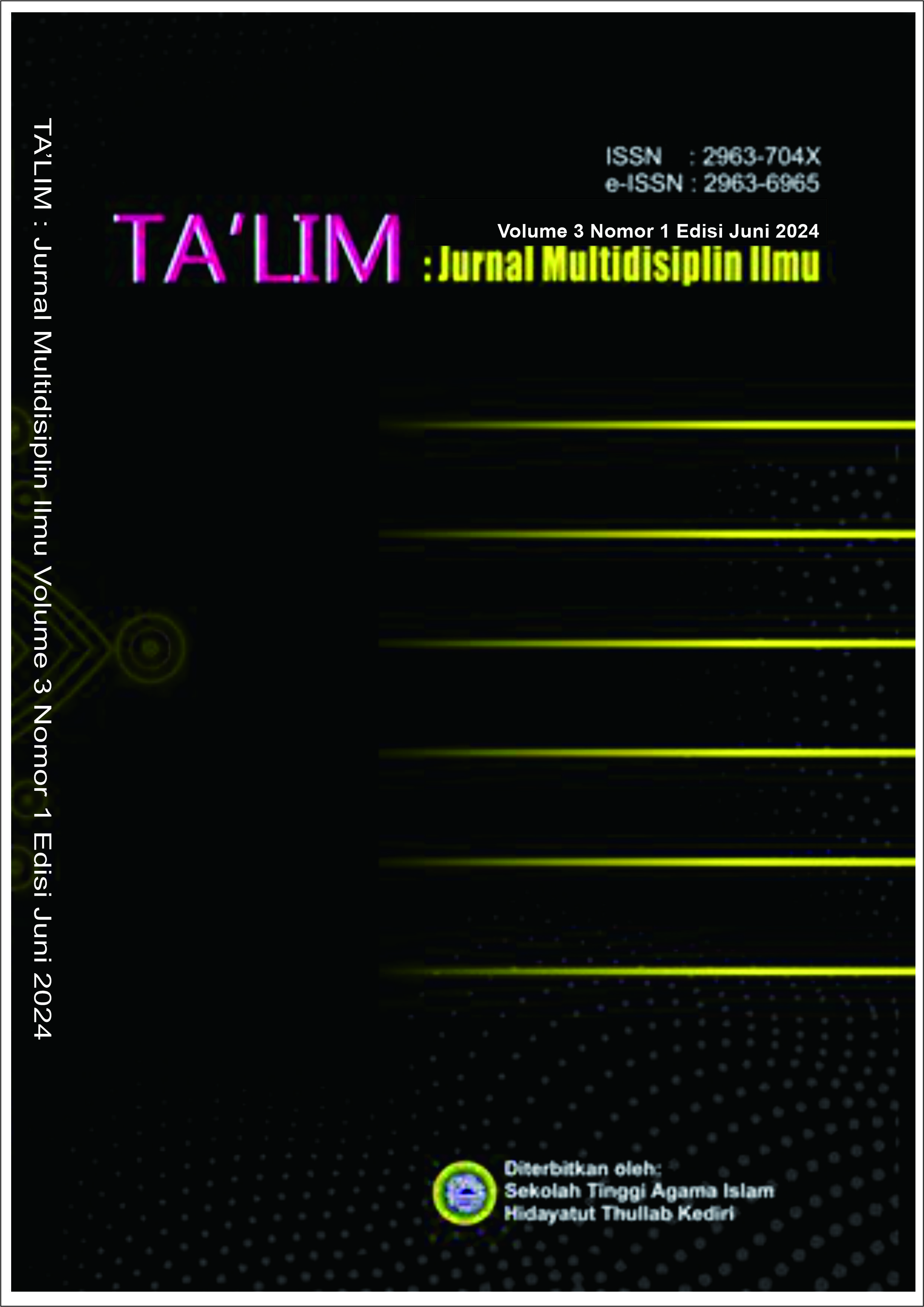 					View Vol. 3 No. 1 (2024): Ta'lim : Jurnal Multidisiplin Ilmu
				